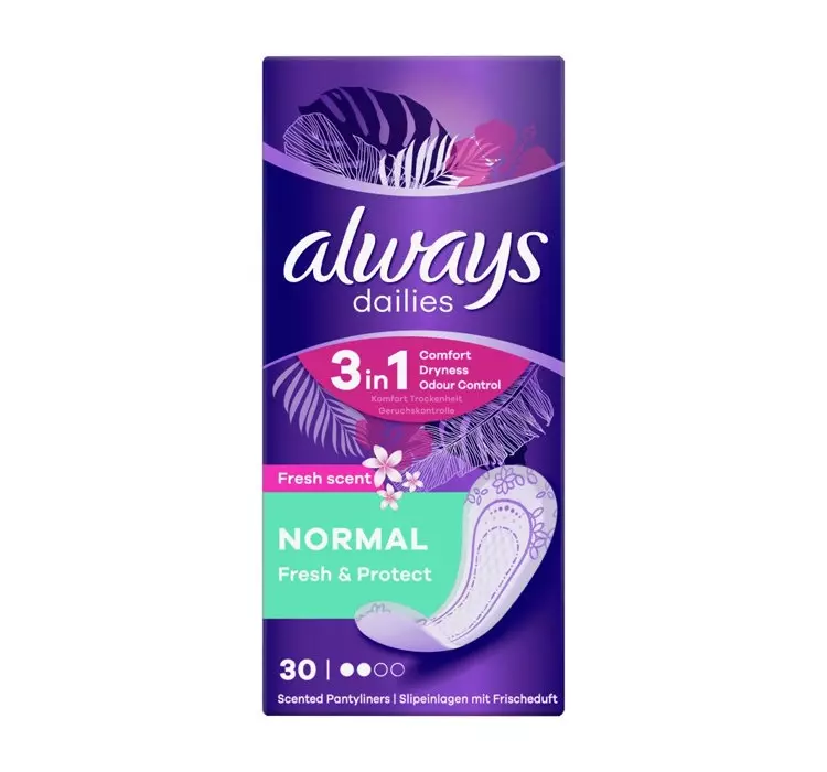 Always LINER Dailies Fresh & Protect Normal Fresh Wkładki Higieniczne x 30