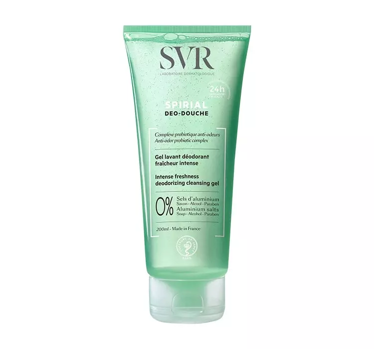 SVR LAB Spirial Intensywnie odświeżający dezodorujący żel do ciała i włosów 200 ml 7072129