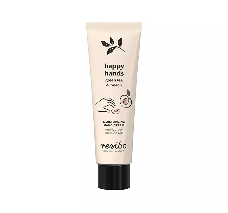 Resibo Resibo Happy Hands nawilżający krem do rąk zielona herbata i brzoskwinia 50 ml