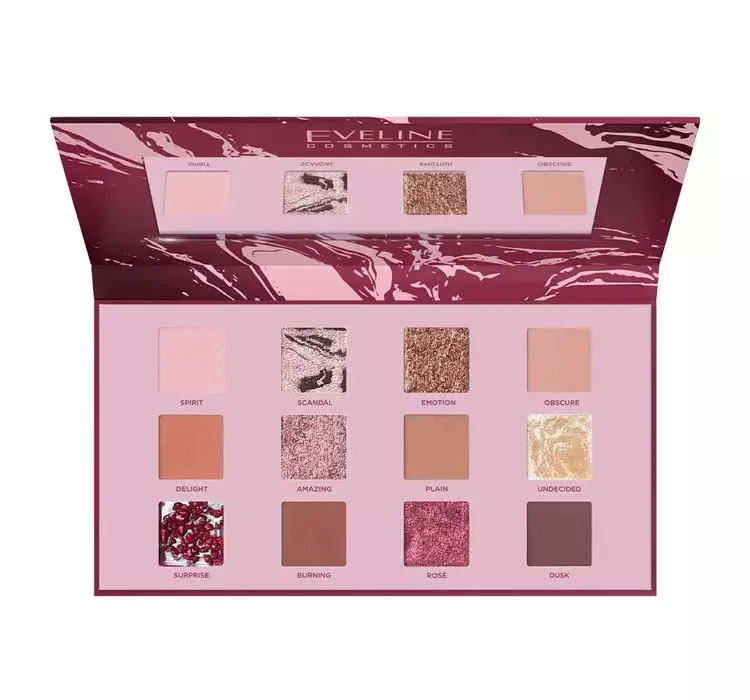 Eveline Cosmetics Cosmetics - Shocking Nudes Eyeshadow Palette - Paleta 12 cieni do powiek - 9,6 g - EDYCJA LIMITOWANA