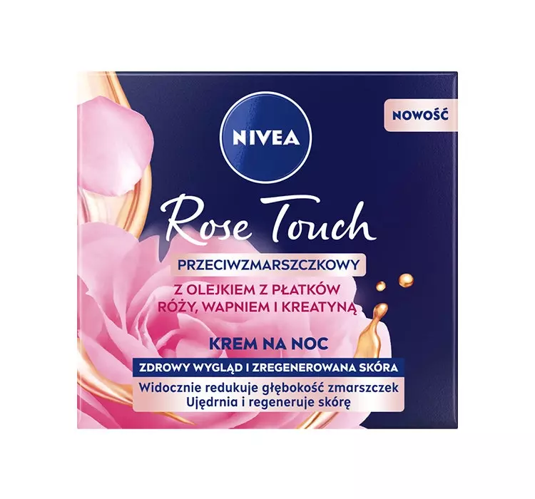 Nivea Rose Touch przeciwzmarszczkowy krem na noc 50 ml