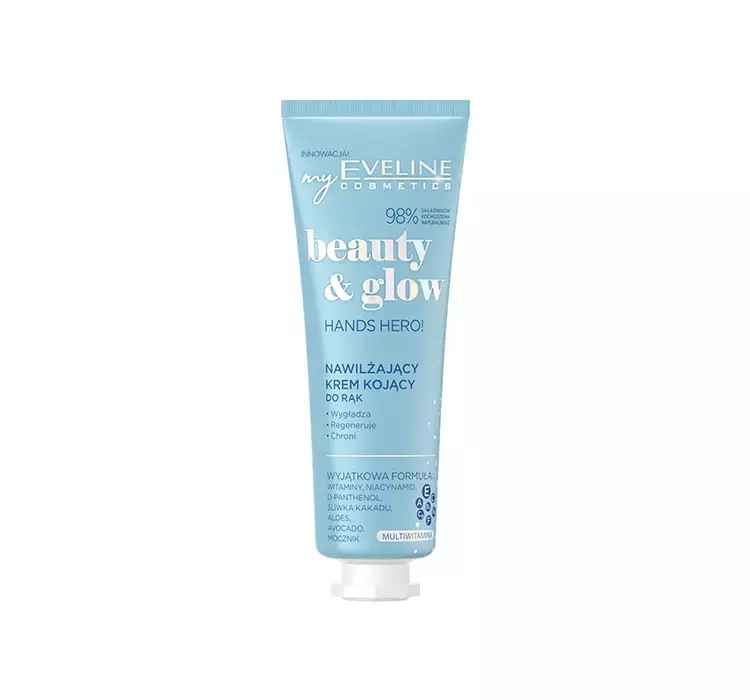 Eveline BEAUTY GLOW Krem d/rak nawilżający 50ml