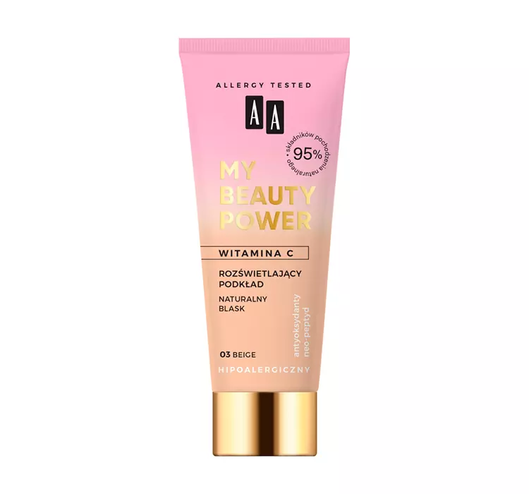 AA AA My Beauty Power - Podkład rozświetlający 03 30ml