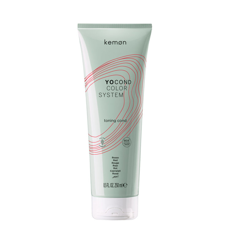 Kemon, Yo Cond Color System Toning, Odżywka koloryzująca do włosów wzmacnia kolor i pielęgnuje Czerwień, 250 ml