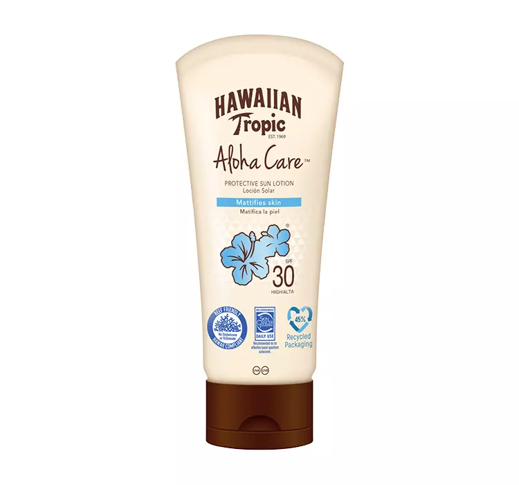 Hawaiian Tropic Nieprzezroczysty krem przeciwsłoneczny SPF 30 Aloha Care Protective Lotion Mattifies Skin) Sun P