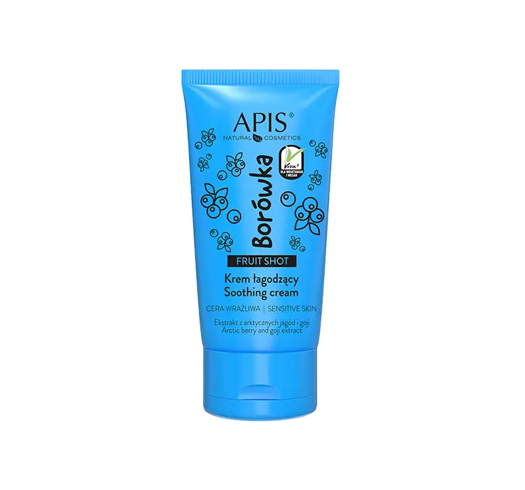 APIS Fruit Shot, Borówkowy krem łagodzący do twazy 50 ml