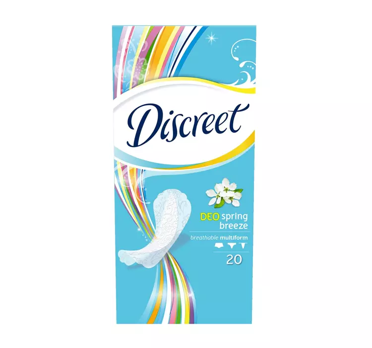 DISCREET DEO SPRING BREEZE MULTIFORM WKŁADKI HIGIENICZNE 20 SZTUK
