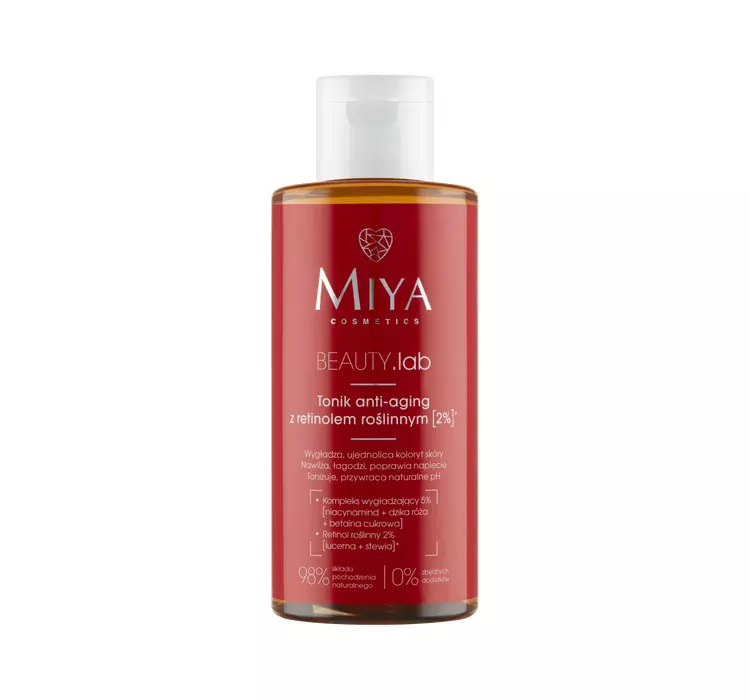 Miya Cosmetics Miya Beauty.lab - tonik anti-aging z retinolem roślinnym (2%) 150ml