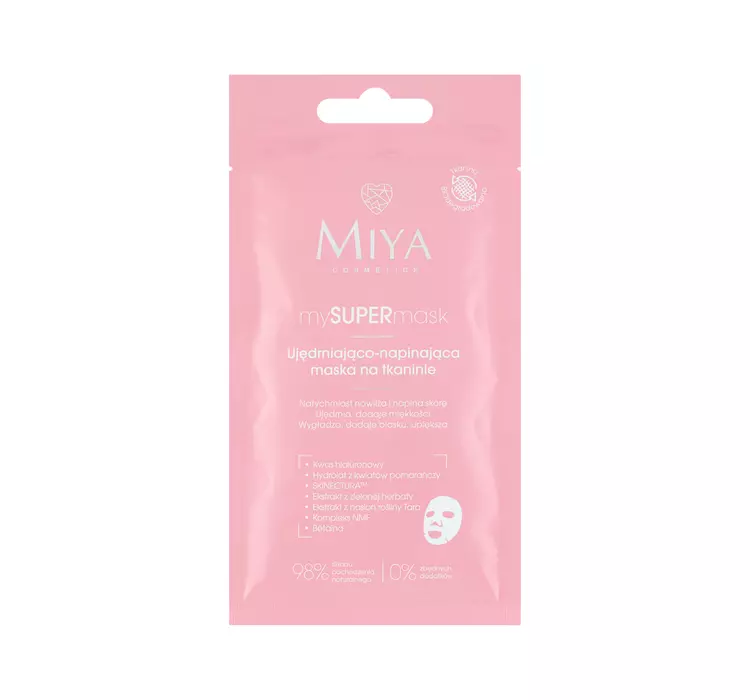 Miya Cosmetics Miya mySUPERmask - Ujędrniająco-napinająca maska na tkaninie 1szt (maski)