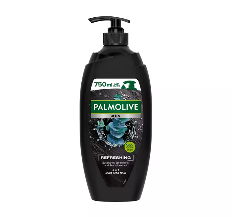 Palmolive Men Refreshing żel pod prysznic dla mężczyzn 2w1 (Sea Minerals and Eucalyptus Oil) 750 ml