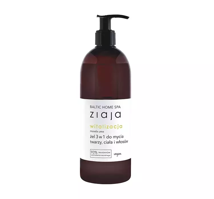 Ziaja BALTIC HOME SPA WITALIZACJA ŻEL DO MYCIA TWARZY, CIAŁA I WŁOSÓW 3W1 500ML 5901887053156