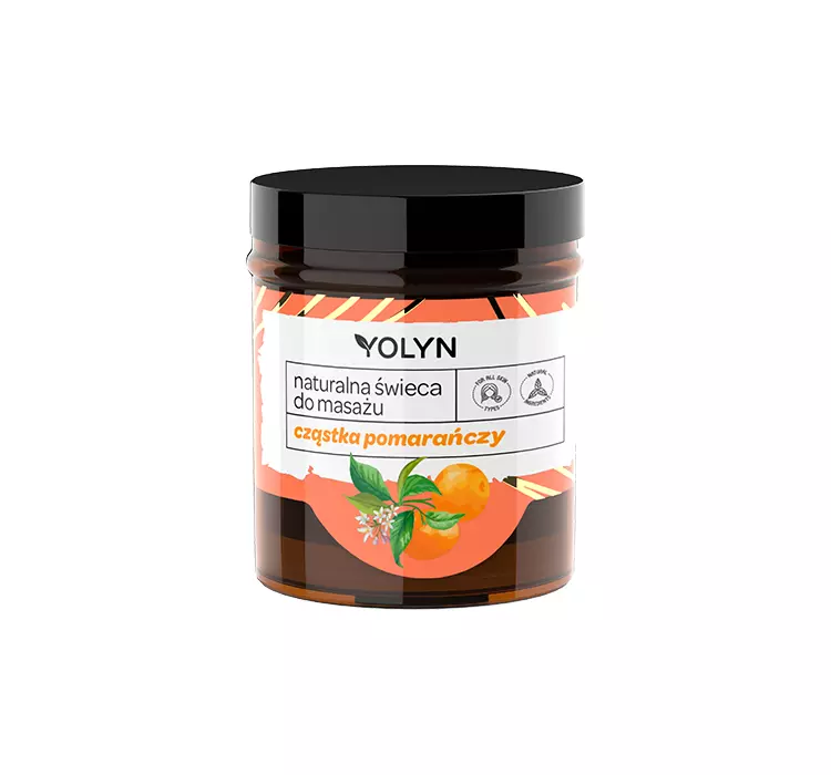 Yolyn, Naturalna Świeca Do Masażu, Cząstka Pomarańczy, 120 ml