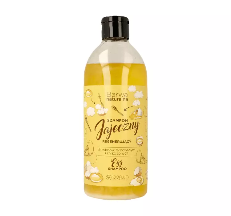 Barwa _Naturalna jajeczny regenerujący szampon do włosów farbowanych i zniszczonych 500 ml