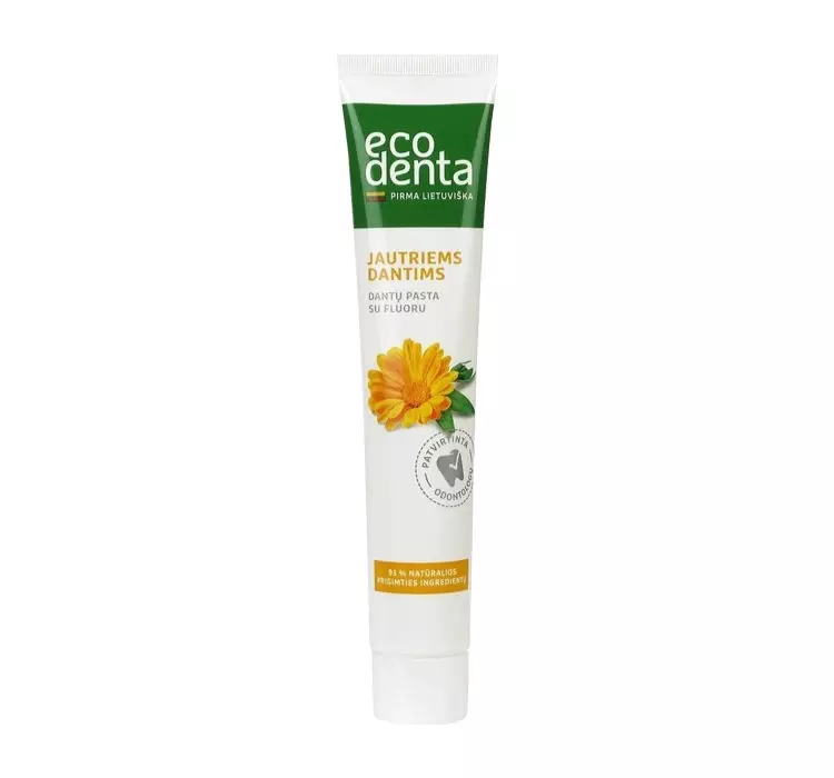 Ecodenta BASIC Pasta do zębów łagodząca wrażliwość z nagietkiem rumiankiem i awokado 75ml