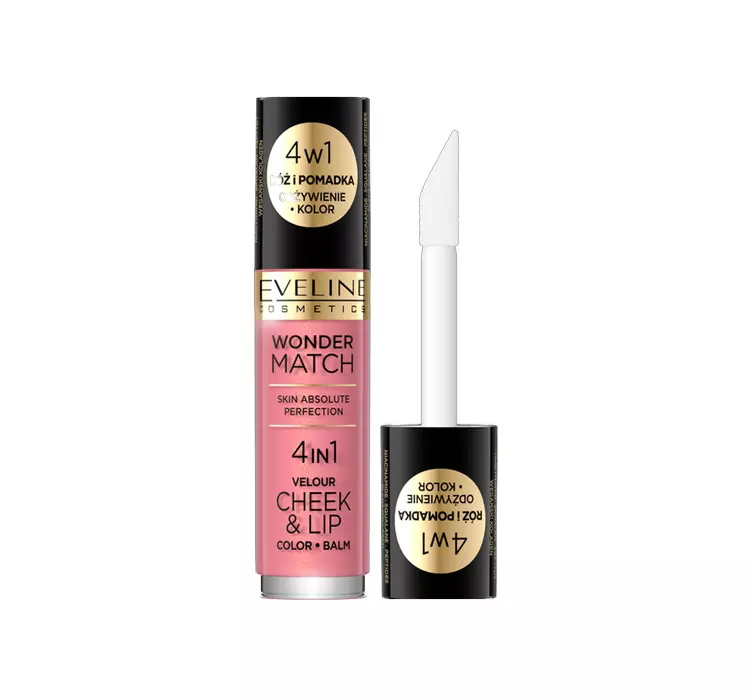 Eveline Wonder Match Róż i pomadka w płynie 03 4,5ml