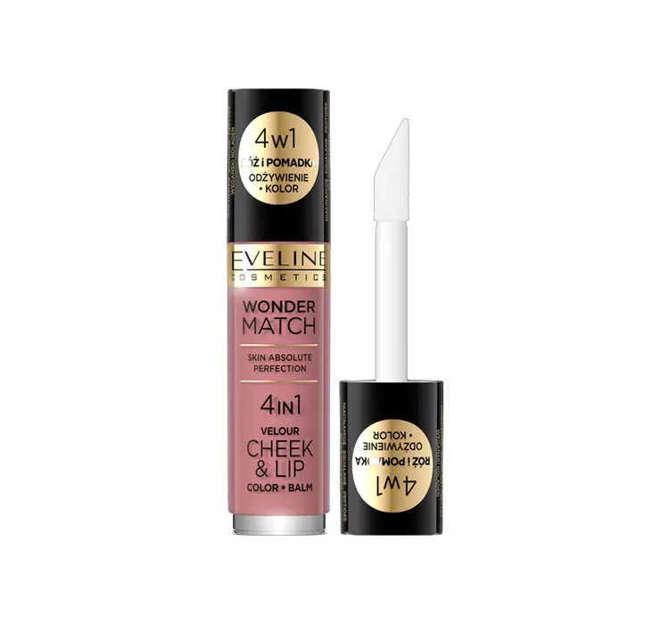 Eveline Wonder Match Róż i pomadka w płynie 02 4,5ml