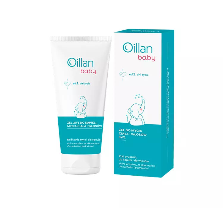 Oillan Baby Żel 3w1 do kąpieli, mycia ciała i włosów  200 ml