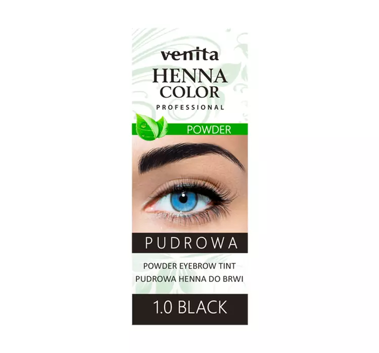 Venita Venita - Henna pudrowa do brwi 1.0 czarna 4 g