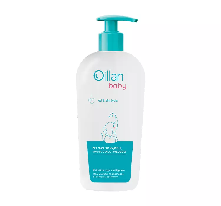 OILLAN BABY - żel do mycia ciała i włosów 3w1 od 1. dnia życia, 750ml