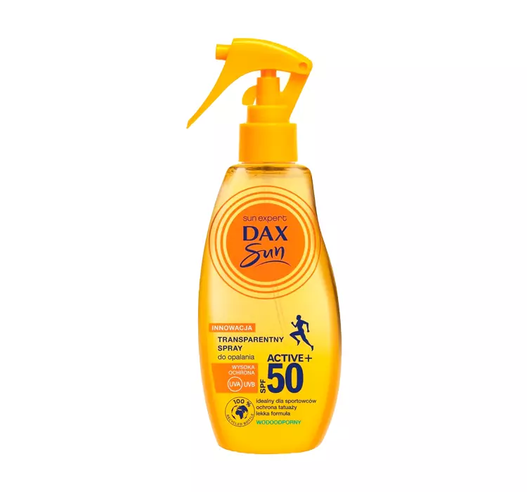 Dax Sun DAX Cosmetics Balsam do opalania w sprayu ACTIVE + SPF 50, 200 ml 5900525077714