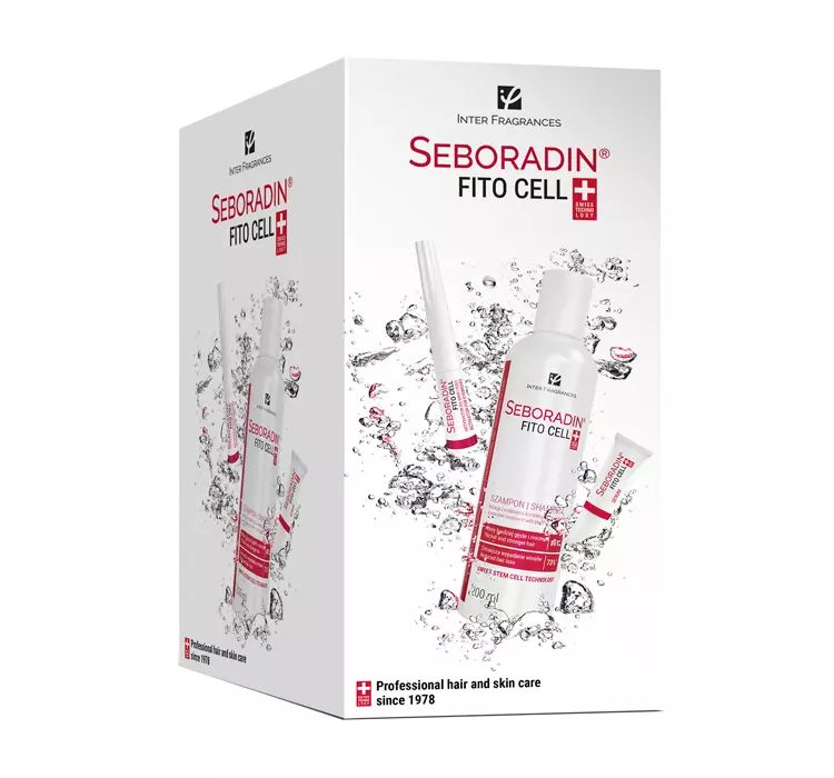 Seboradin XMASS - Zestaw Fito Cell (Serum 15x6 g + Aktywator do rzęs + Szampon)