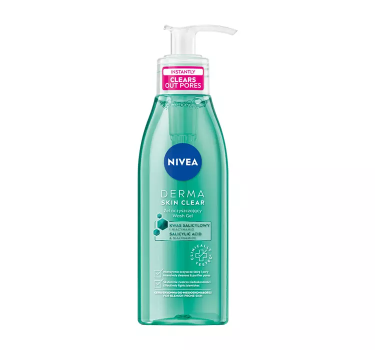 Nivea Derma Skin Clear żel oczyszczający przeciw niedoskonałościom 150ml