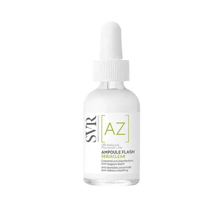 SVR Sebiaclear Concentrated Flash Ampoule koncentrat wygładzający korygujący niedoskonałości i zaczerwienienia 30 ml