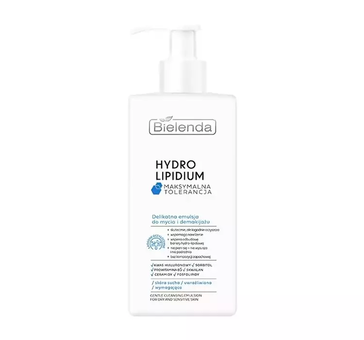 Bielenda - HYRRO LIPIDIUM - Gentle Cleansing Emulsion - Delikatna emulsja do mycia i demakijażu - 300 ml