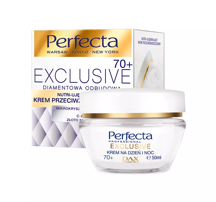 Perfecta Exclusive  Diamentowa Odbudowa Multi ujędrniający krem przeciwzmarszczkowy 70+ 50ml