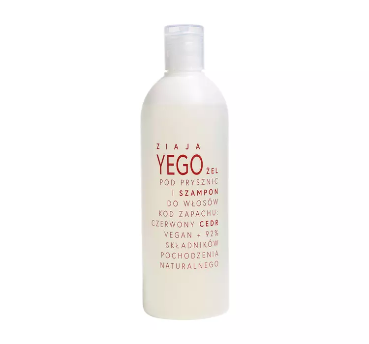 Ziaja LTD. Z.P.L. SP. Z O.O. yego żel pod prysznic i szampon do włosów czerwony cedr 400 ml 7086838