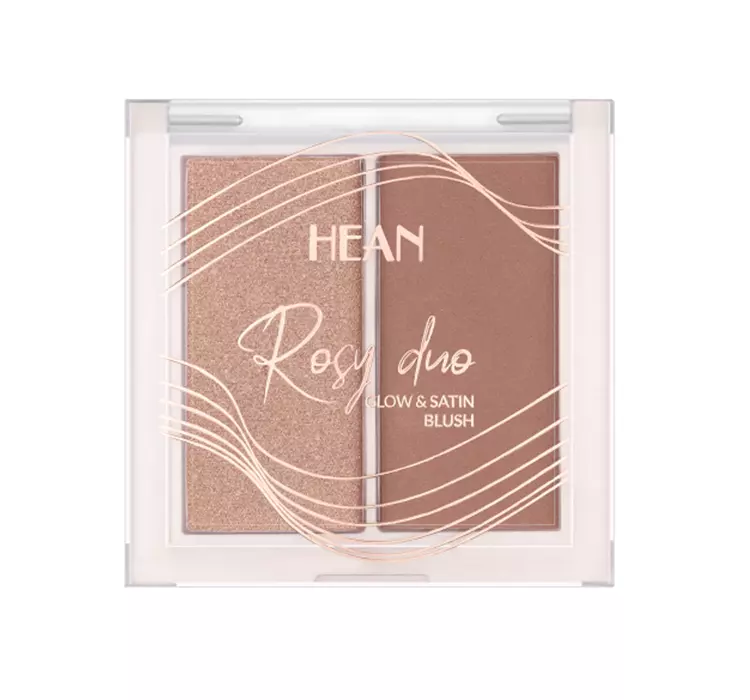 HEAN - ROSY DUO - Glow & Satin Blush - Podwójny róż do twarzy - 6 g - RD6 - DREAMY