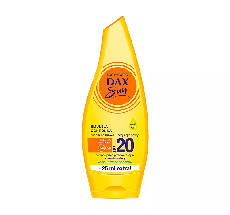 Dax Sun Emulsja do opalania z masłem kakaowym i olejem arganowym SPF 20 175ml 010212842