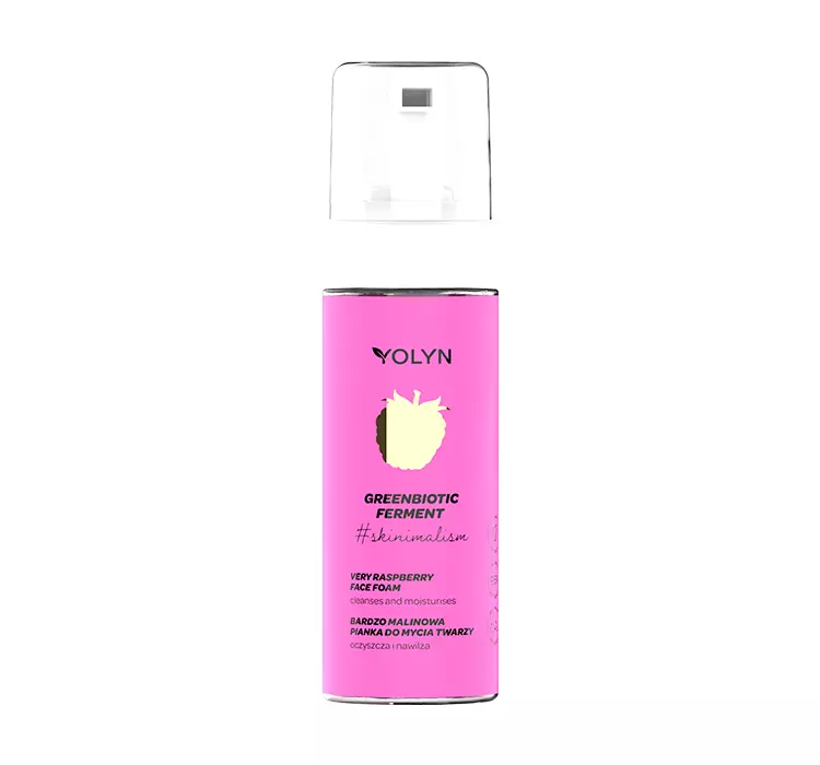 Yolyn Greenbiotic Ferment nawilżająca pianka do mycia twarzy Bardzo Malinowa 150ml