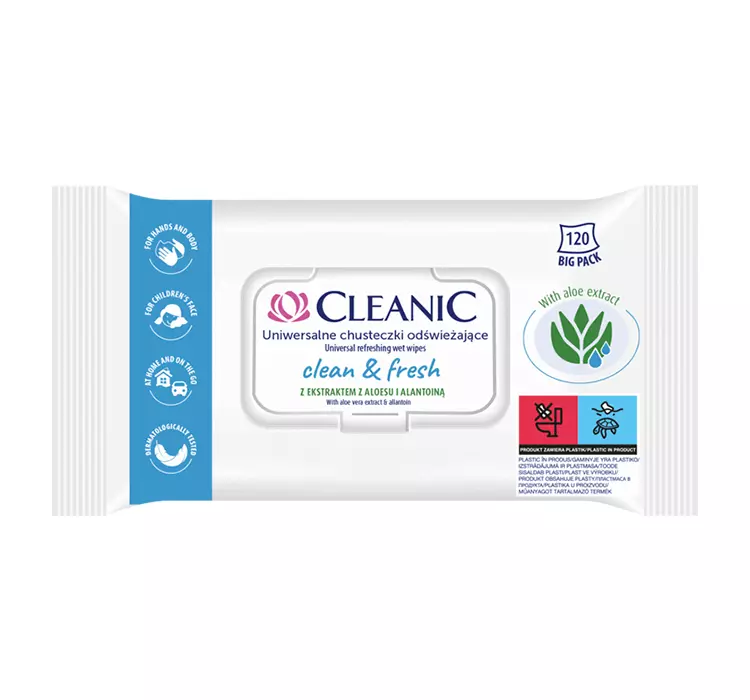 Cleanic HARPER Chust odswież.Clean&Fresh 120szt