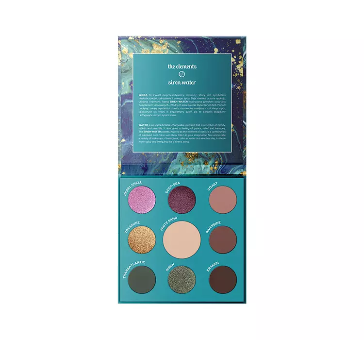CLARESA Siren Water paleta cieni do powiek 12g
