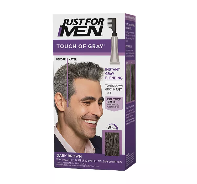Touch Of Grey Touch of Grey T45 Hair Color Dark Brown 40 G TOG-T45 DARK BROWN GREY