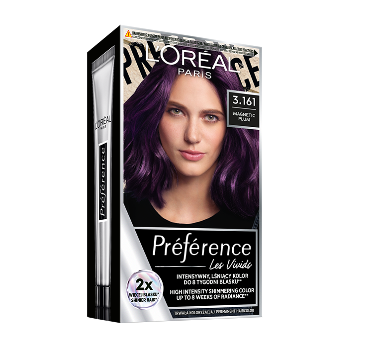 LOREAL PREFERENCE VIVID COLOURS FARBA DO WŁOSÓW 3.161 MAGNETIC PLUM