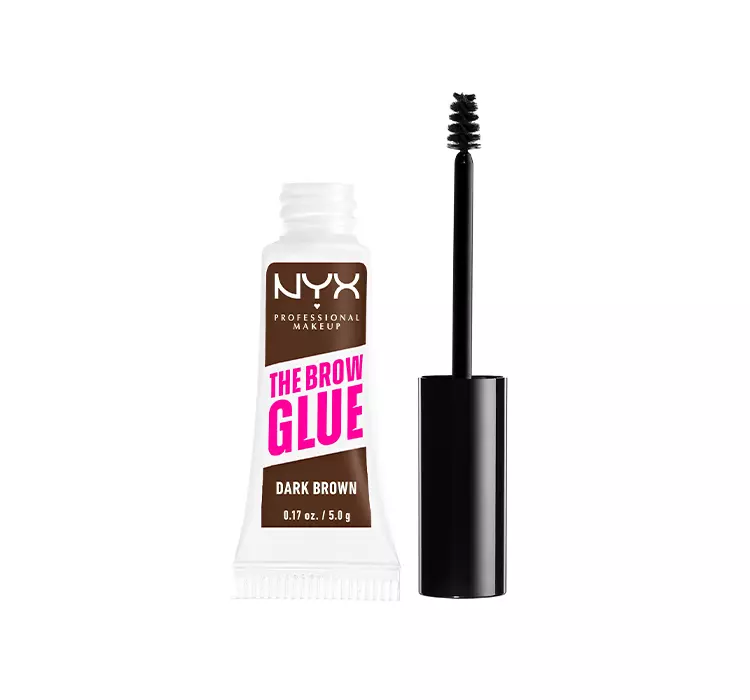 NYX PROFESSIONAL MAKEUP The Brow Glue Instant Brow Styler 04 Dark Brown - Żel do brwi 04 Dark Brown