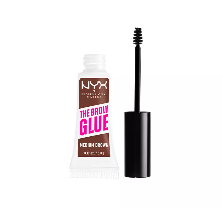 NYX PROFESSIONAL MAKEUP The Brow Glue Instant Brow Styler 03 Medium Brown - Żel do brwi 03 Medium Brown