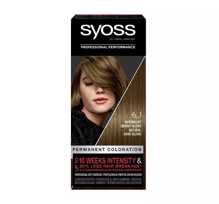 Permanent Coloration farba do włosów trwale koloryzująca 6_1 Naturalny Ciemny Blond