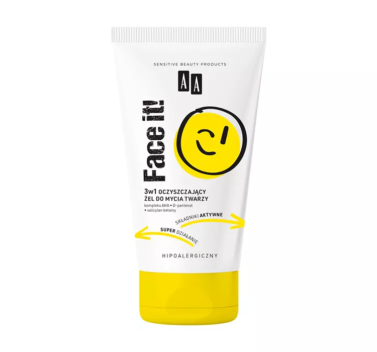 Face It! 3w1 oczyszczający żel do mycia twarzy 150 ml