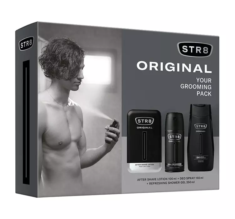 zestaw: woda po goleniu, 100 ml + dezodorant w sprayu, 150 ml + żel pod prysznic, 250 ml