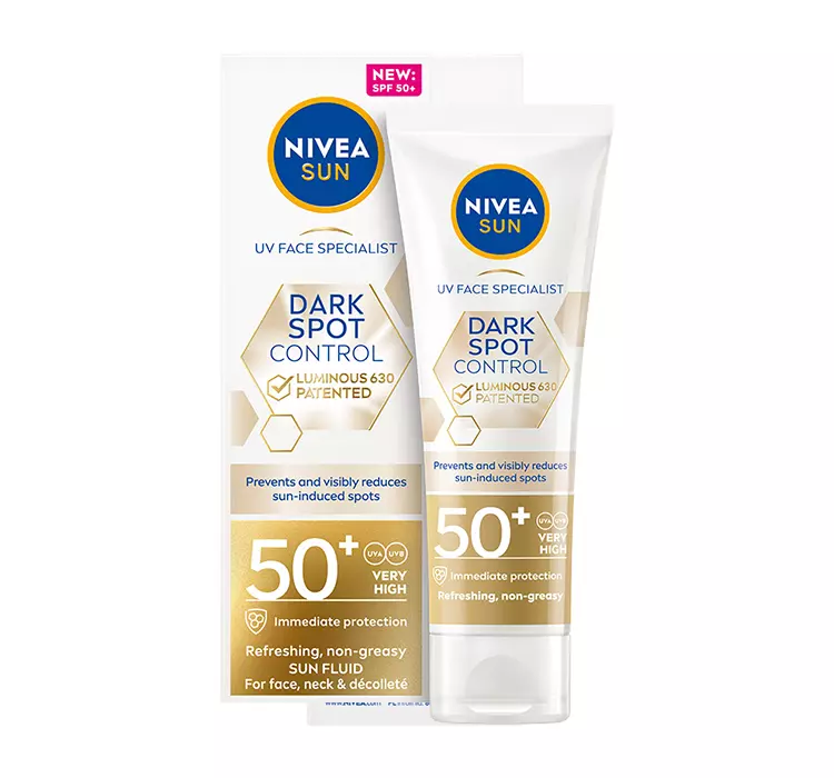 Nivea Sun Spot Control Luminous 630® odświeżający fluid przeciwsłoneczny do twarzy SPF50+ 40ml