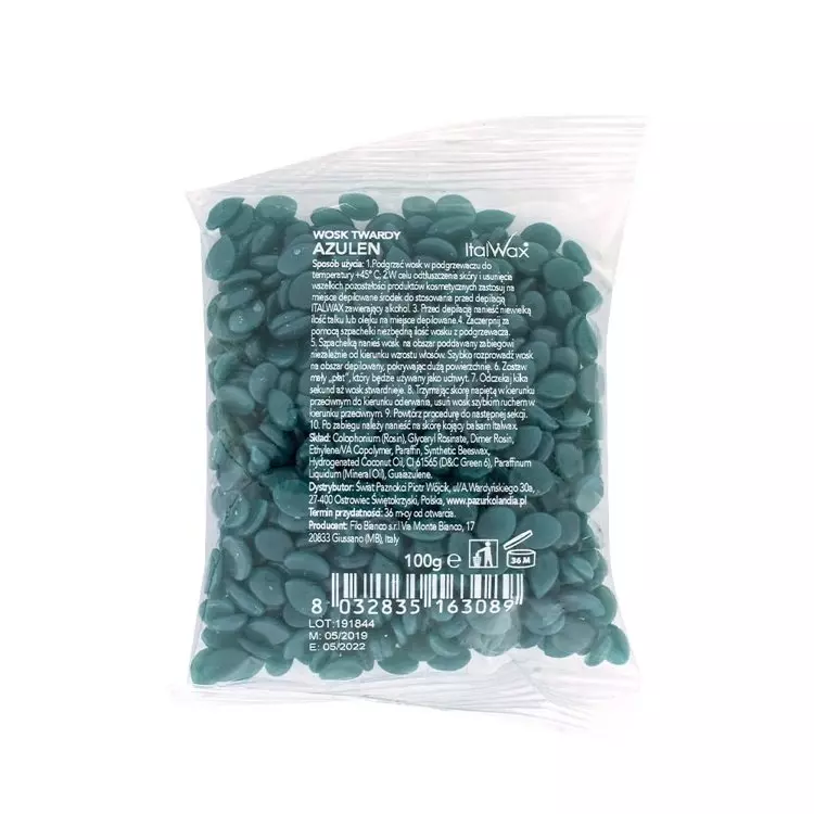 Italwax Wosk W Dropsach Do Depilacji Azulen 100G