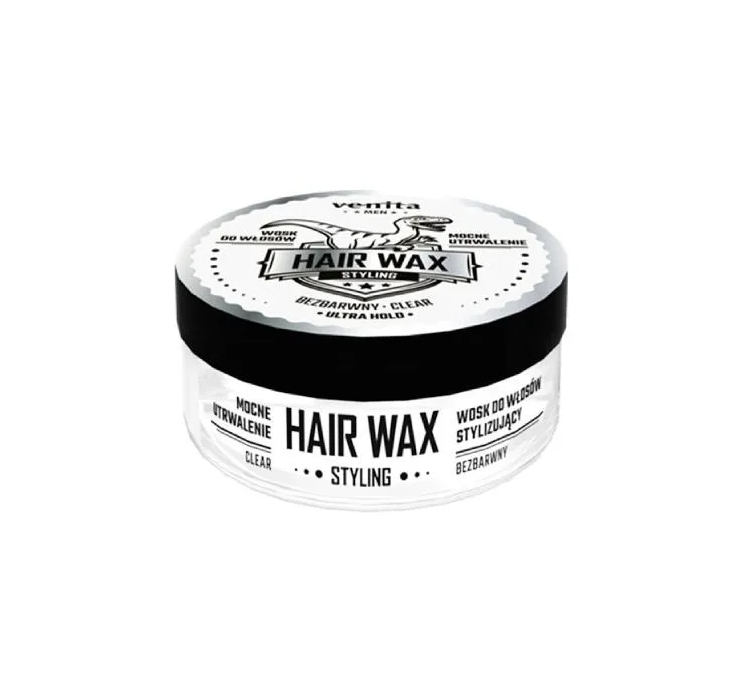 Men wosk do włosów stylizujący bezbarwny 75g