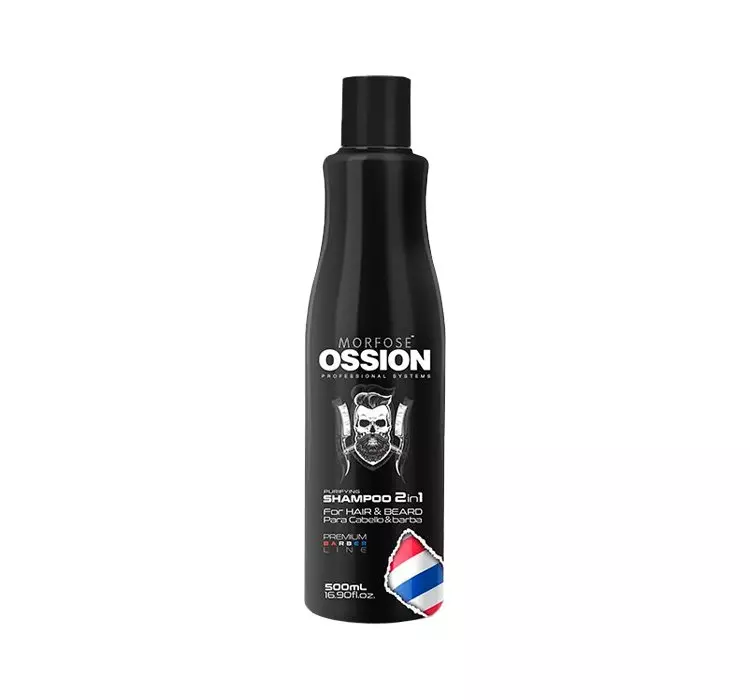 Morfose Ossion Barber Szampon Włosy Brod 2W1 500ML