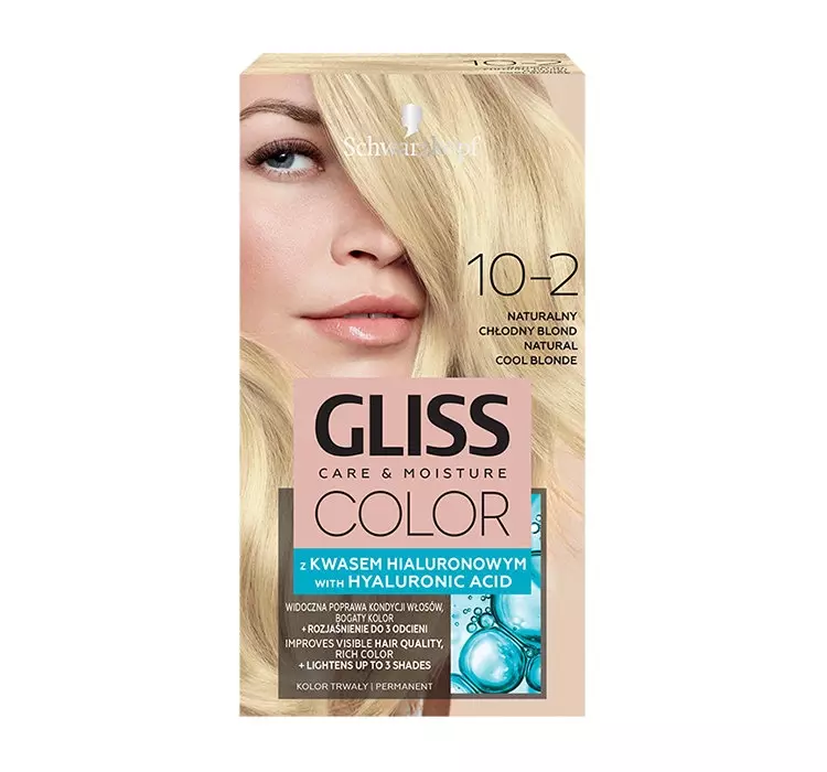 Schwarzkopf Gliss Color Krem koloryzujący nr 10-2 Naturalny Chłodny Blond 1op. SO_111657