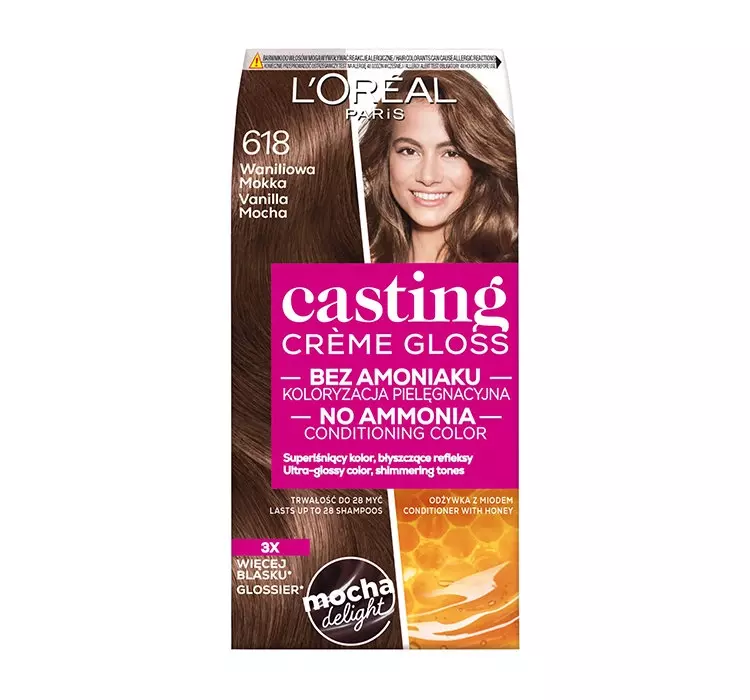 Loreal Casting Creme Gloss Krem koloryzujący nr 618 Waniliowa Mokka 1op