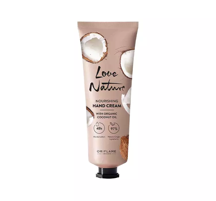 ORIFLAME LOVE NATURE ODŻYWCZY KREM DO RĄK Z OLEJEM KOKOSOWYM 75ML