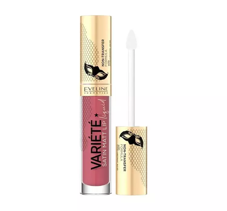 Eveline Cosmetics Cosmetics - VARIETE Satin Matt Lip Liquid - Pomadka w płynie - 4,5 ml - 03 Berry Shake